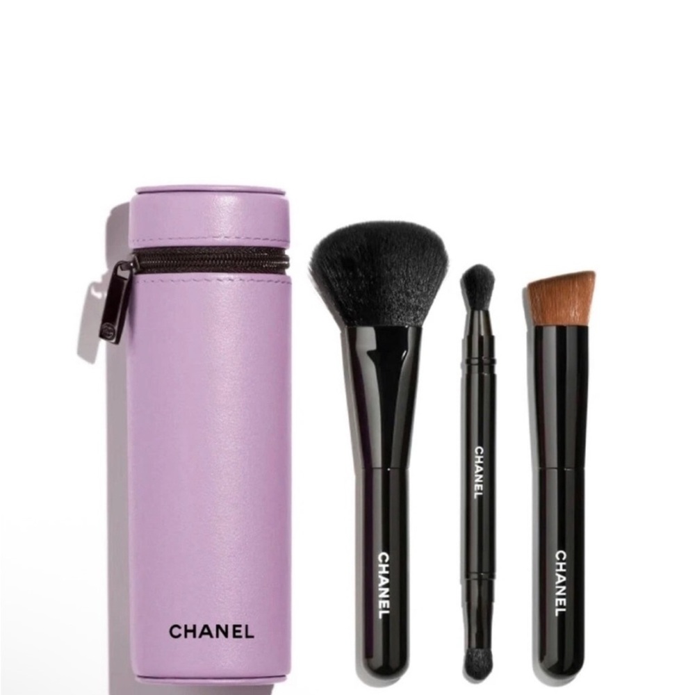 @slimkid Chanel Makeup Brush Set with Purple Case